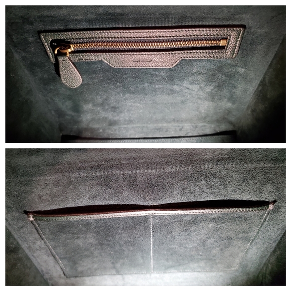 Celine Micro Luggage Handbag Dark Green Authentic - Picture 13 of 16